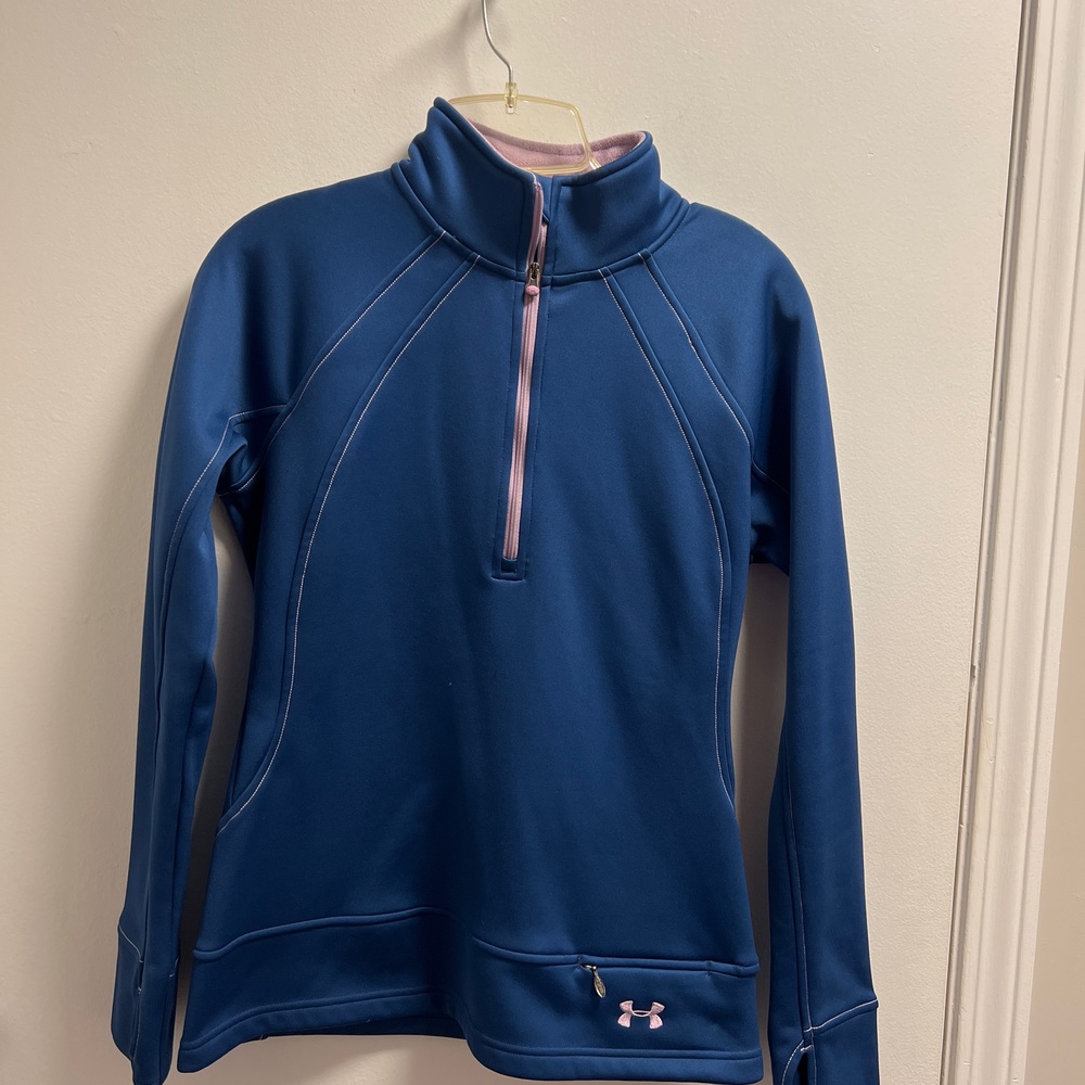 *Woman’s Undwr Armour Blue 1/4 Zip Pullover